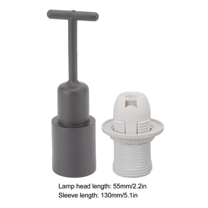 10PCS E14 Lamp Holder ABS with Sleeve High Temperature Resistant Light Socket Base for Home White V1294-YM0512-3119220169012