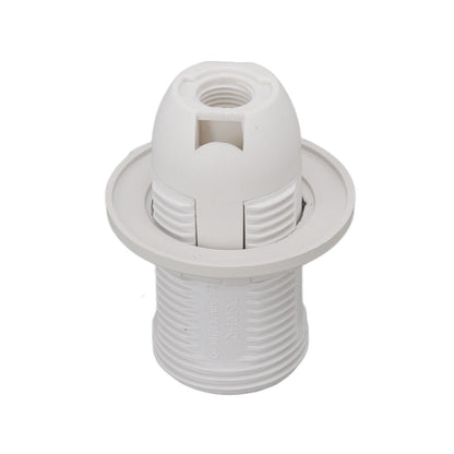 10PCS E14 Lamp Holder ABS with Sleeve High Temperature Resistant Light Socket Base for Home White V1294-YM0512-3119220169012
