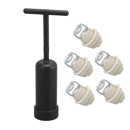 G9 Ceramic Lamp Holder Bulb Base Socket Light Holder with Zinc Alloy M10 Ring for Home Bedroom V1294-YM0512-3119220169111