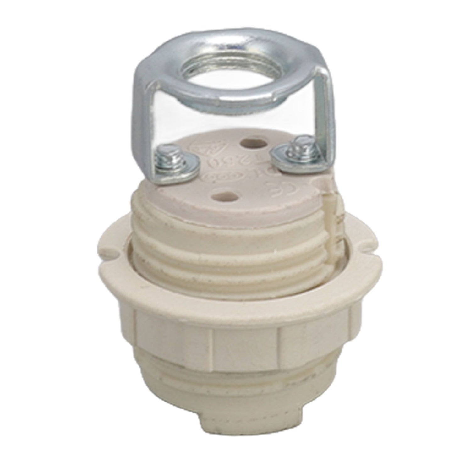 G9 Ceramic Lamp Holder Bulb Base Socket Light Holder with Zinc Alloy M10 Ring for Home Bedroom V1294-YM0512-3119220169111