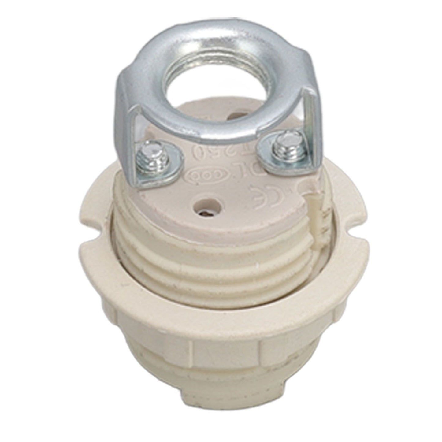 G9 Ceramic Lamp Holder Bulb Base Socket Light Holder with Zinc Alloy M10 Ring for Home Bedroom V1294-YM0512-3119220169111