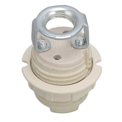 G9 Ceramic Lamp Holder Bulb Base Socket Light Holder with Zinc Alloy M10 Ring for Home Bedroom V1294-YM0512-3119220169111