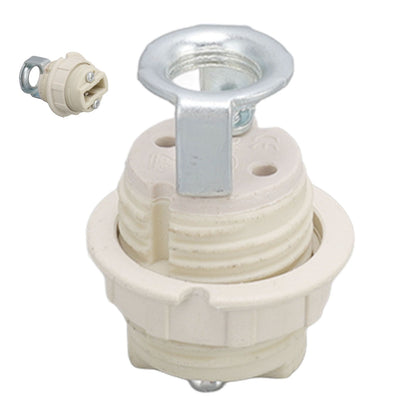 G9 Ceramic Lamp Holder Bulb Base Socket Light Holder with Zinc Alloy M10 Ring for Home Bedroom V1294-YM0512-3119220169111