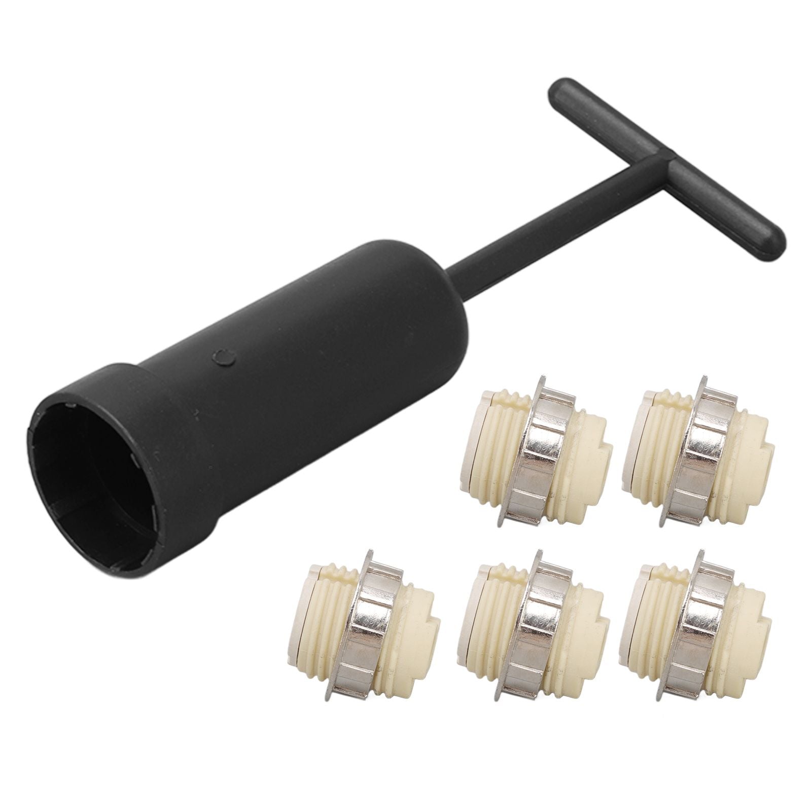 5Pcs G9 Ceramic Lamp Holder Temperature Resistance Zinc Alloy Ring Light Bulb Base Socket with Socket Ring V1294-YM0512-3119220169211