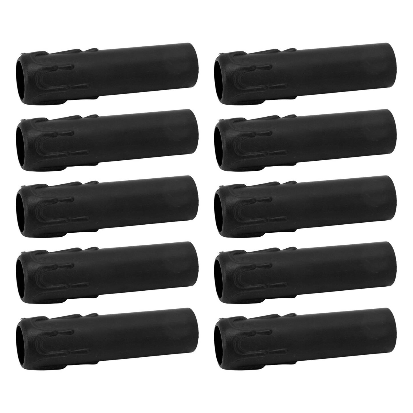 10pcs 4 Inch Candle Covers Sleeves Simulation Vintage Wax Drop Candle Socket Covers for Chandelier Black V1294-YM0512-3119220169311
