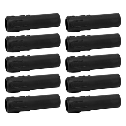 10pcs 4 Inch Candle Covers Sleeves Simulation Vintage Wax Drop Candle Socket Covers for Chandelier Black V1294-YM0512-3119220169311