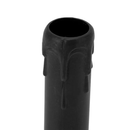 10pcs 4 Inch Candle Covers Sleeves Simulation Vintage Wax Drop Candle Socket Covers for Chandelier Black V1294-YM0512-3119220169311