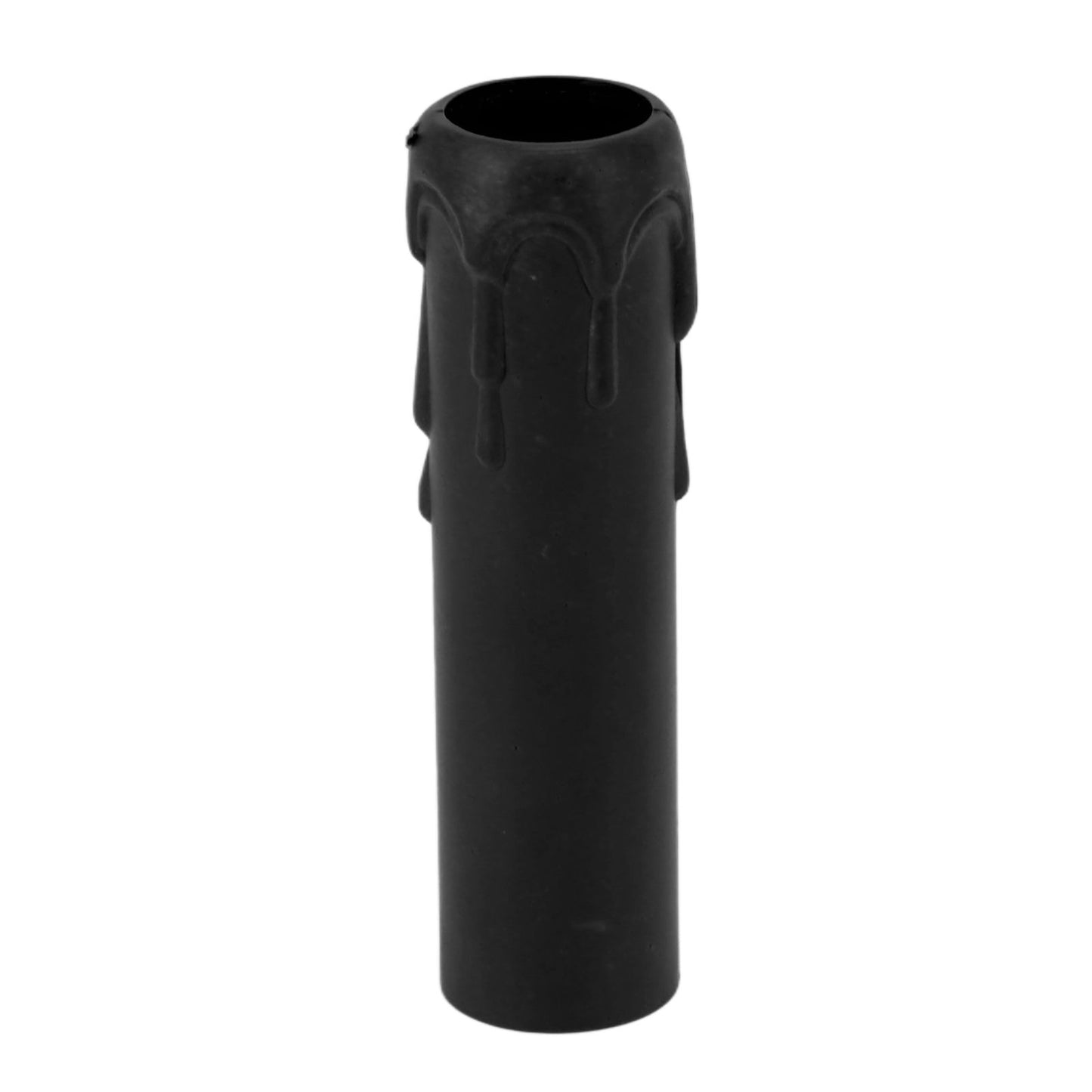 10pcs 4 Inch Candle Covers Sleeves Simulation Vintage Wax Drop Candle Socket Covers for Chandelier Black V1294-YM0512-3119220169311