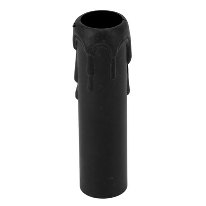 10pcs 4 Inch Candle Covers Sleeves Simulation Vintage Wax Drop Candle Socket Covers for Chandelier Black V1294-YM0512-3119220169311