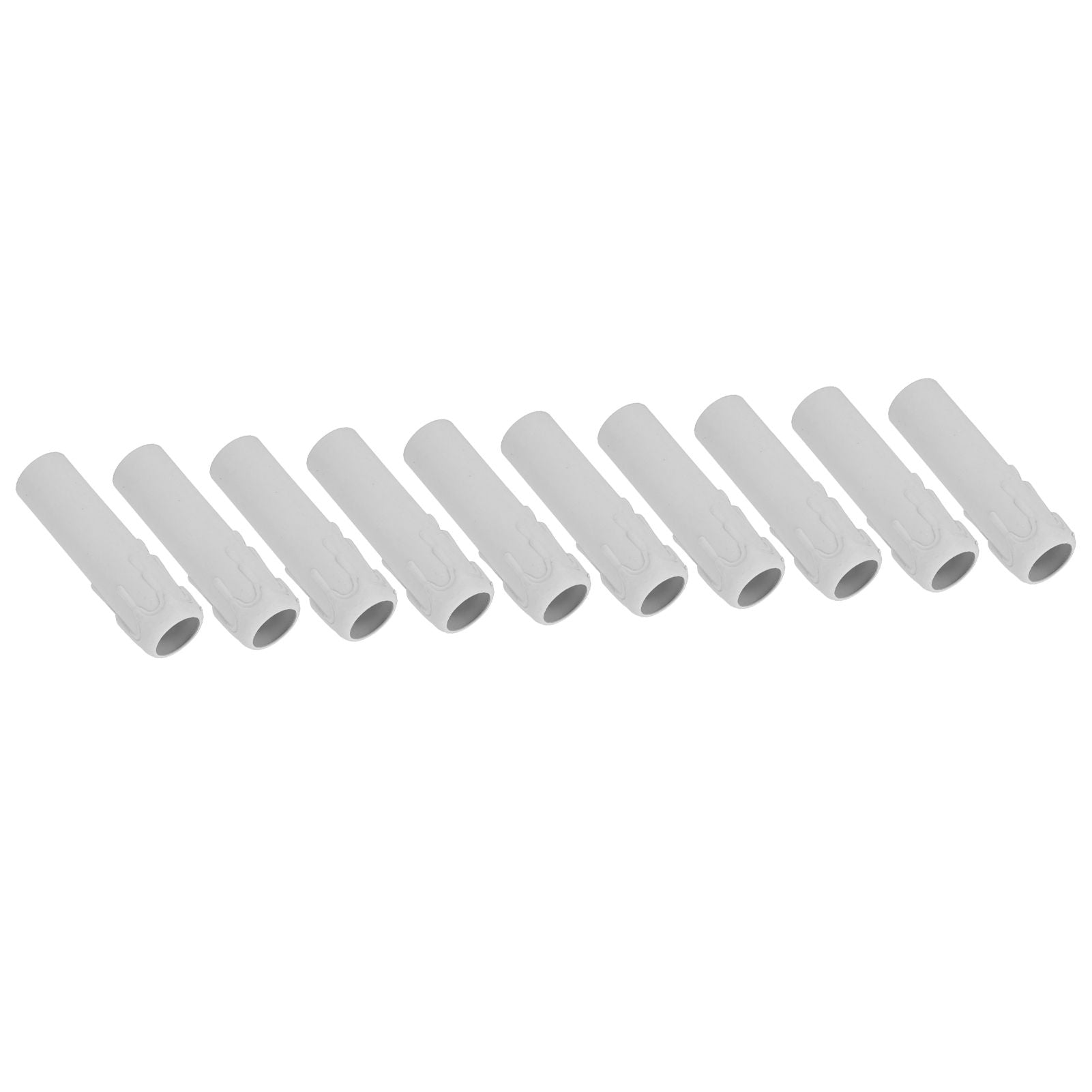 10pcs 4 Inch Candle Covers Sleeves Simulation Vintage Wax Drop Candle Socket Covers for Chandelier White V1294-YM0512-3119220169312