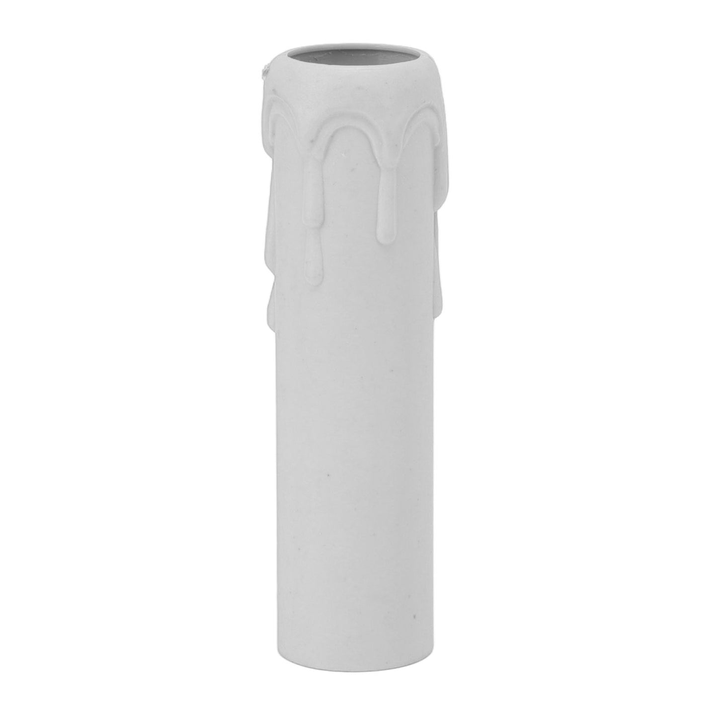 10pcs 4 Inch Candle Covers Sleeves Simulation Vintage Wax Drop Candle Socket Covers for Chandelier White V1294-YM0512-3119220169312