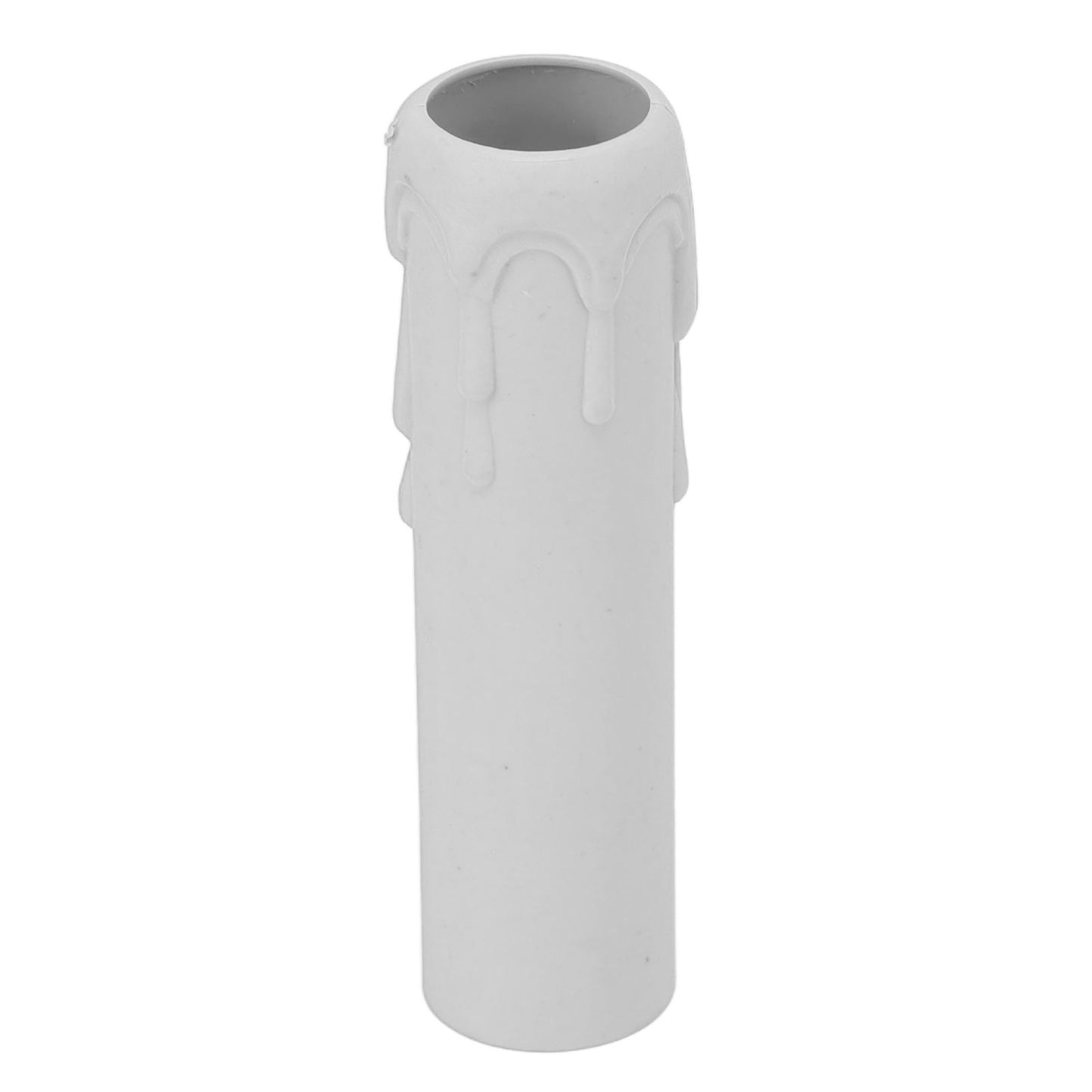 10pcs 4 Inch Candle Covers Sleeves Simulation Vintage Wax Drop Candle Socket Covers for Chandelier White V1294-YM0512-3119220169312