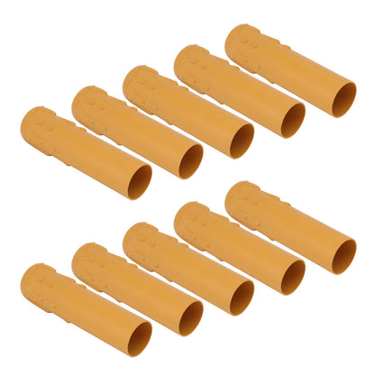 10pcs 4 Inch Candle Covers Sleeves Simulation Vintage Wax Drop Candle Socket Covers for Chandelier Yellow V1294-YM0512-3119220169313
