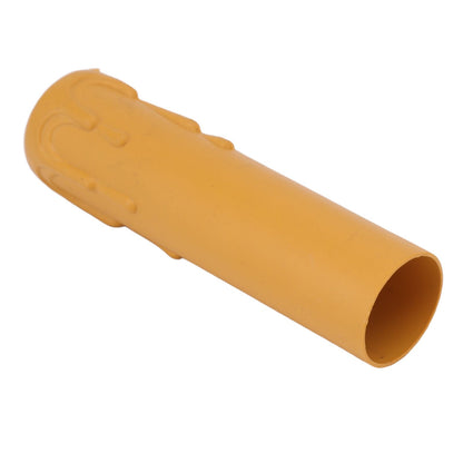 10pcs 4 Inch Candle Covers Sleeves Simulation Vintage Wax Drop Candle Socket Covers for Chandelier Yellow V1294-YM0512-3119220169313