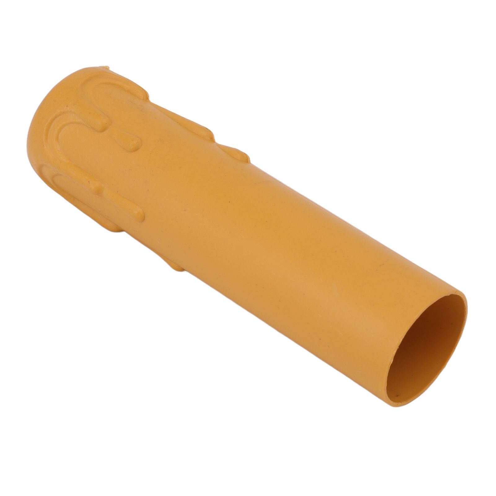 10pcs 4 Inch Candle Covers Sleeves Simulation Vintage Wax Drop Candle Socket Covers for Chandelier Yellow V1294-YM0512-3119220169313