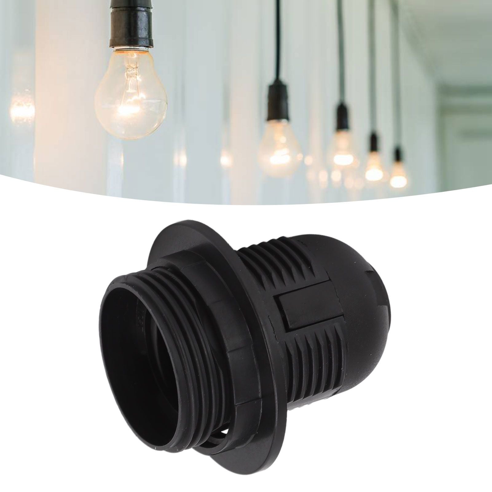 10Pcs E27 Light Base Socket Copper Core High Temperature Resistance E27 Light Holder Base with Lamp Sleeve V1294-YM0512-3119220169611