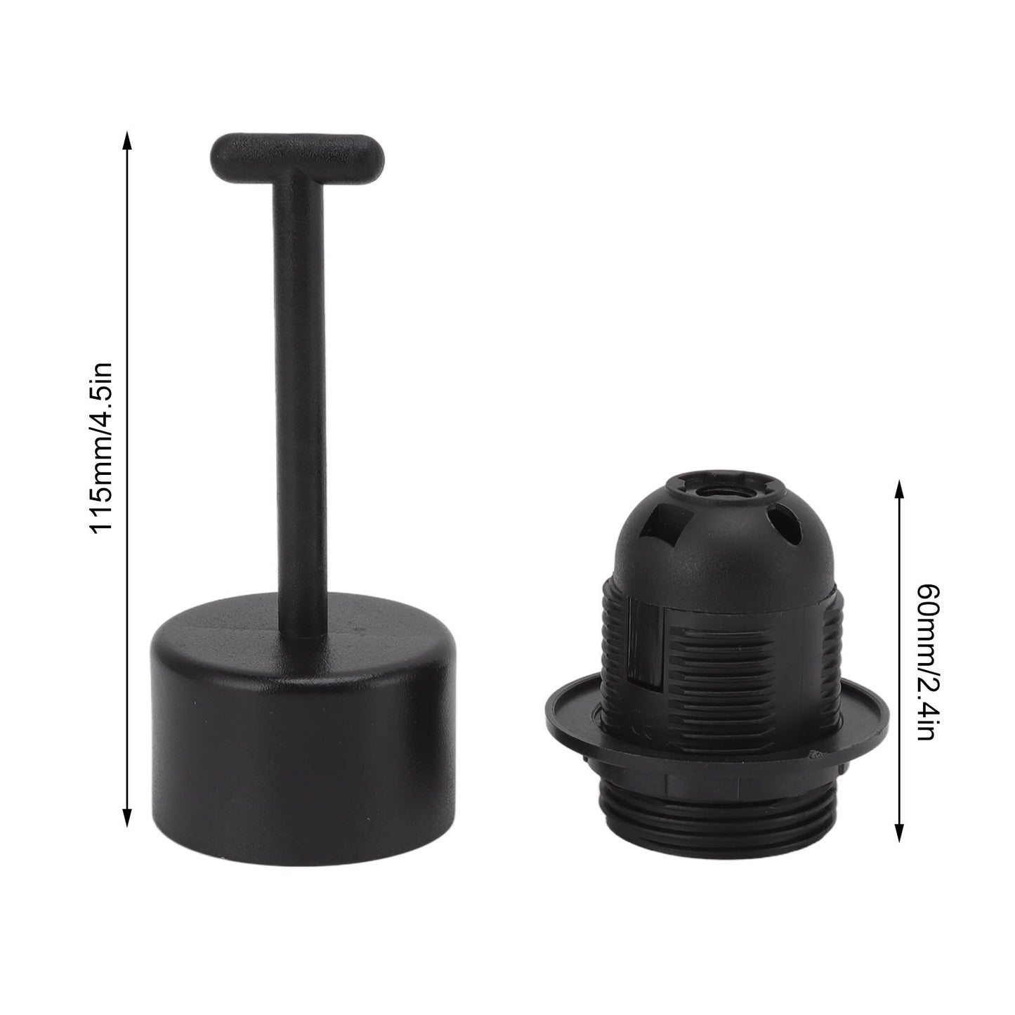 10Pcs E27 Light Base Socket Copper Core High Temperature Resistance E27 Light Holder Base with Lamp Sleeve V1294-YM0512-3119220169611