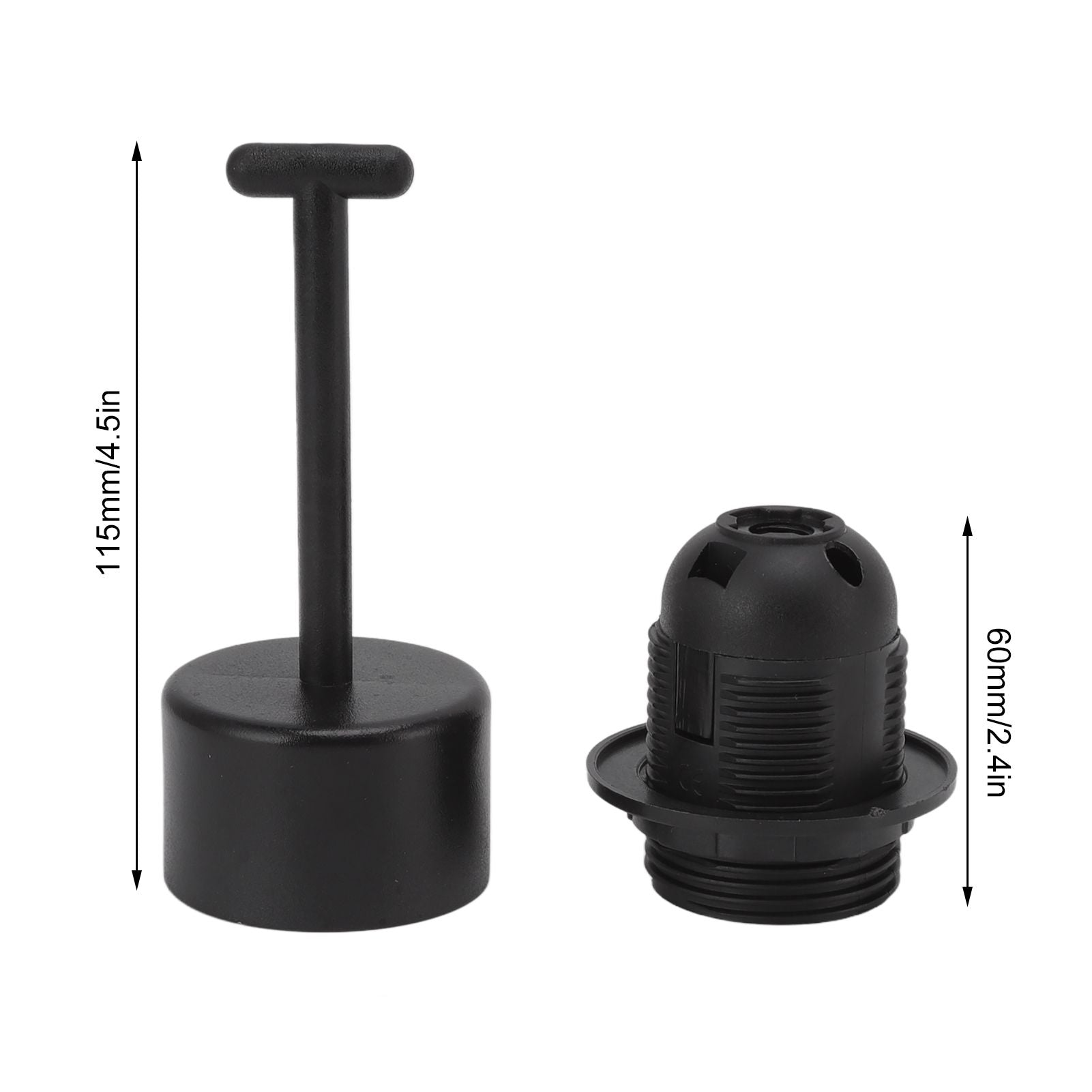 10Pcs E27 Light Base Socket Copper Core High Temperature Resistance E27 Light Holder Base with Lamp Sleeve V1294-YM0512-3119220169611