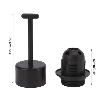 10Pcs E27 Light Base Socket Copper Core High Temperature Resistance E27 Light Holder Base with Lamp Sleeve V1294-YM0512-3119220169611