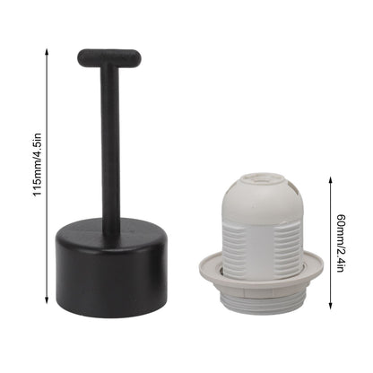 10Pcs E27 Light Base Socket Copper Core High Temperature Resistance E27 Light Holder Base with Lamp Sleeve V1294-YM0512-3119220169612