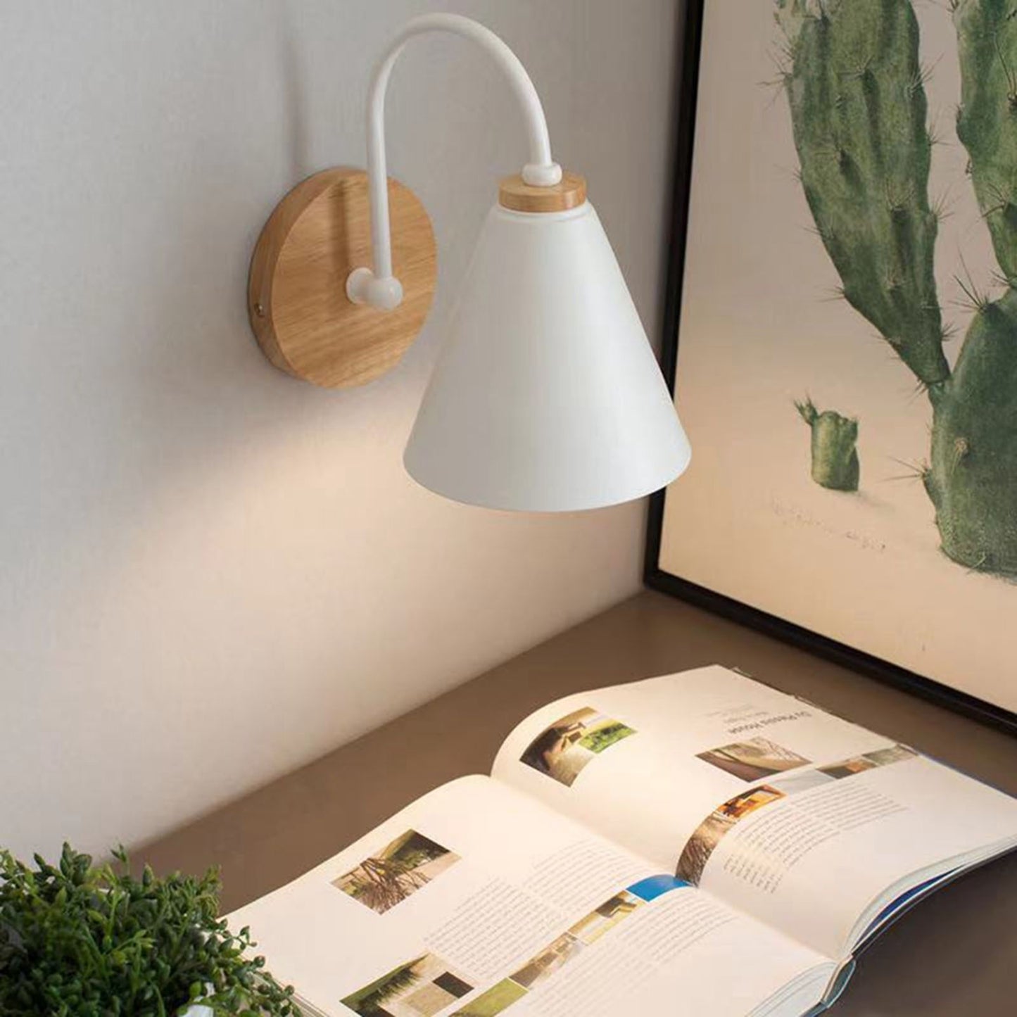 Corridor Wall Lamp Iron Lampshade Wall Mounted Curved Light for Bedroom Living Room Study Without Lamp Bulb V1294-YM0512-3119220169711