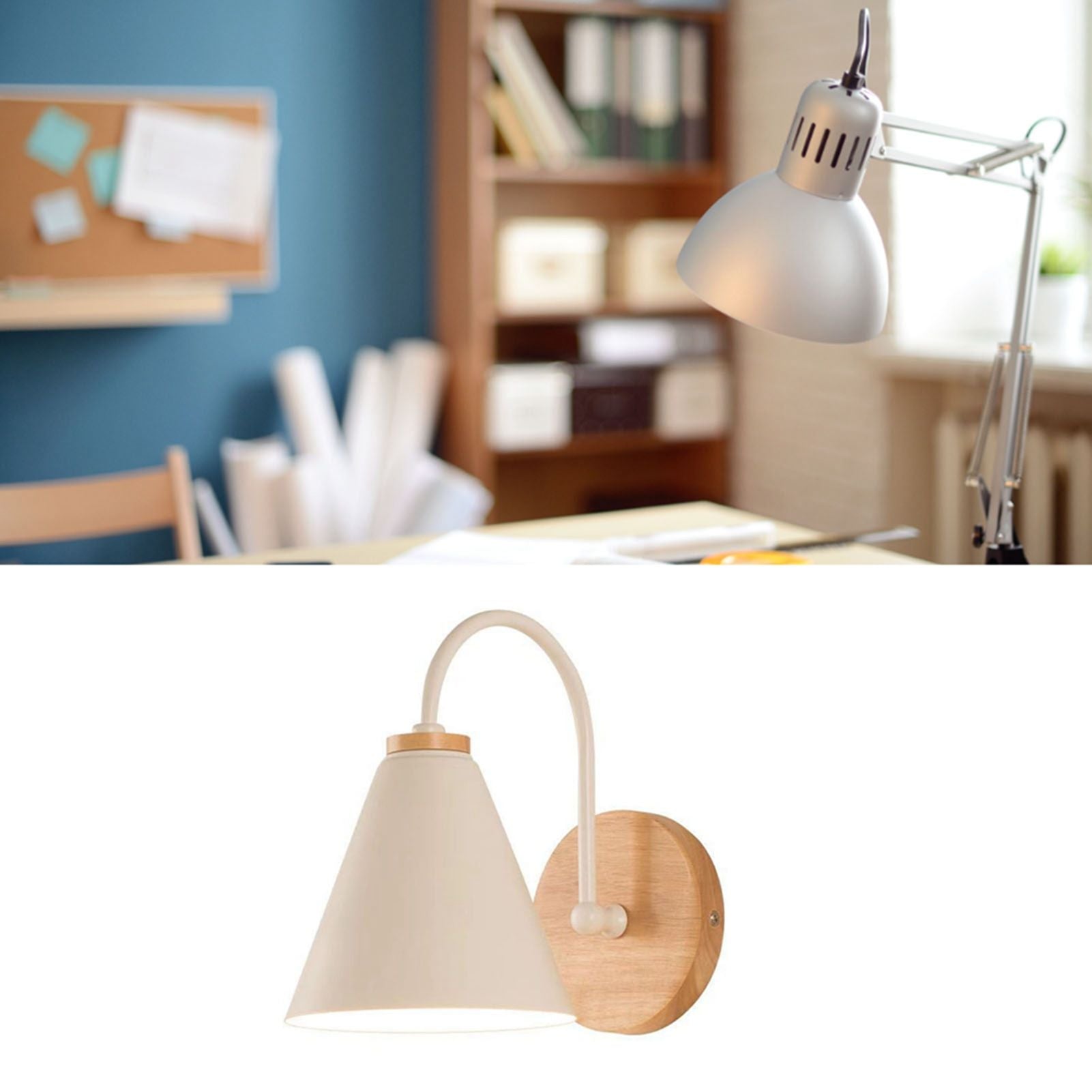Corridor Wall Lamp Iron Lampshade Wall Mounted Curved Light for Bedroom Living Room Study Without Lamp Bulb V1294-YM0512-3119220169711
