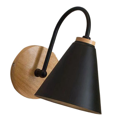 Corridor Wall Lamp Iron Lampshade Wall Mounted Curved Light for Bedroom Living Room Study Without Lamp Bulb V1294-YM0512-3119220169712