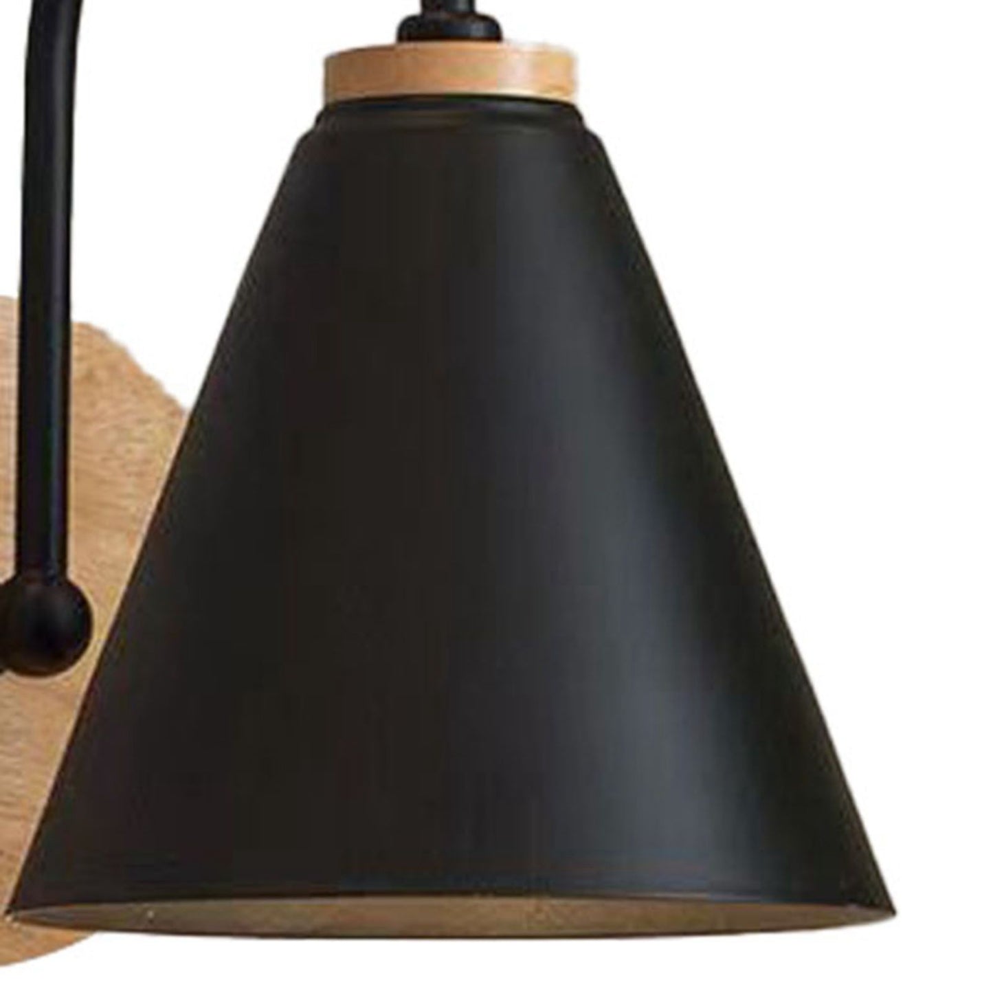 Corridor Wall Lamp Iron Lampshade Wall Mounted Curved Light for Bedroom Living Room Study Without Lamp Bulb V1294-YM0512-3119220169712