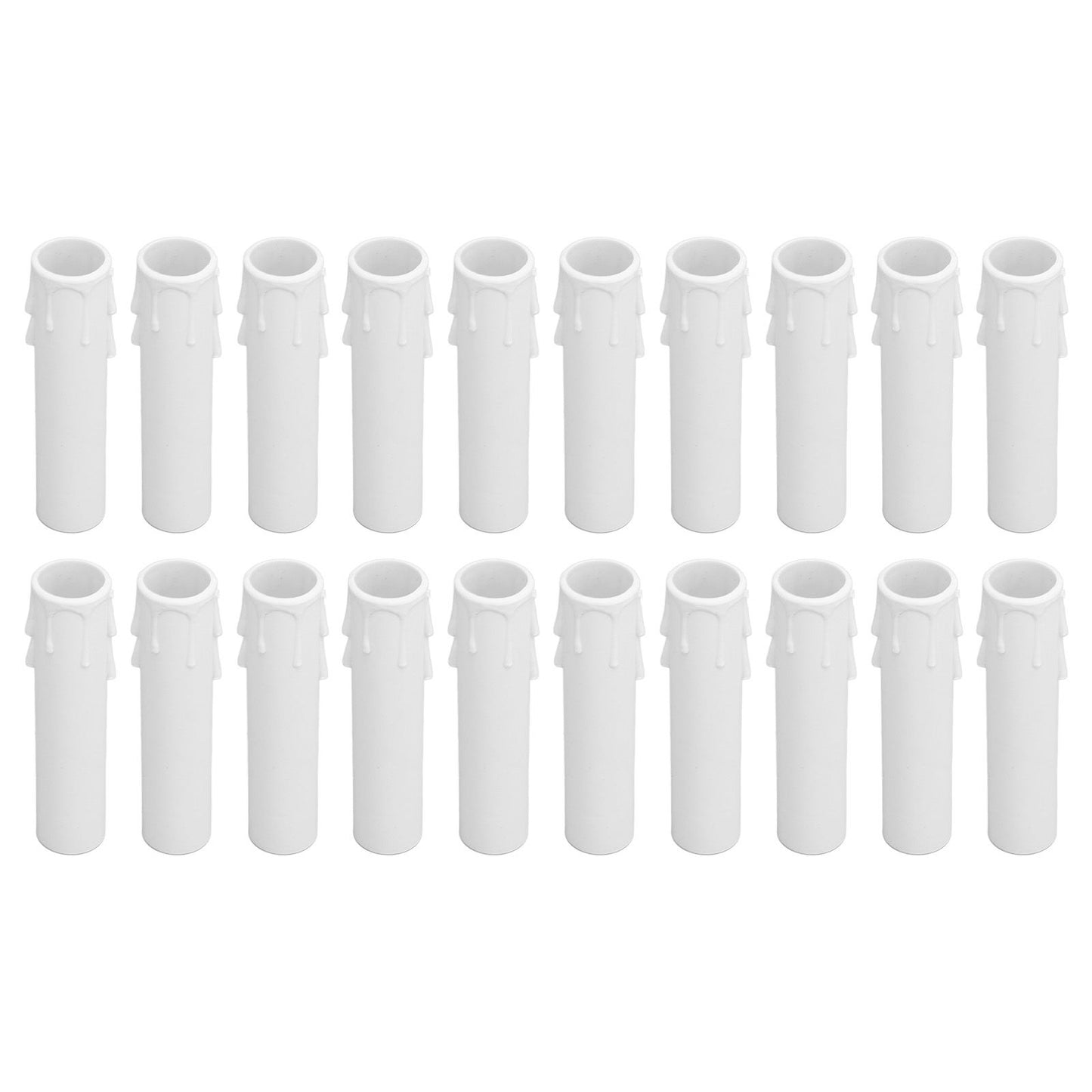 20pcs 4 Inch Candle Covers Sleeves Simulation Wax Drop E12 Candle Light Socket Covers for Chandelier V1294-YM0512-3119220169911
