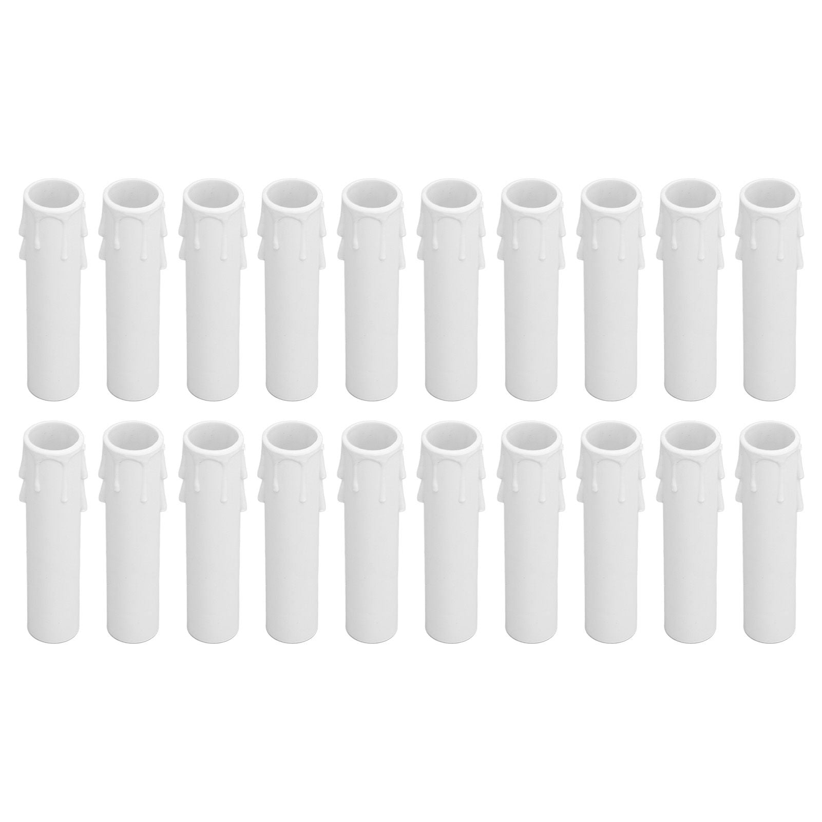 20pcs 4 Inch Candle Covers Sleeves Simulation Wax Drop E12 Candle Light Socket Covers for Chandelier V1294-YM0512-3119220169911