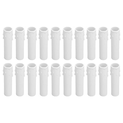 20pcs 4 Inch Candle Covers Sleeves Simulation Wax Drop E12 Candle Light Socket Covers for Chandelier V1294-YM0512-3119220169911