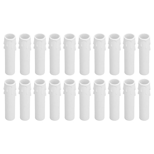 20pcs 4 Inch Candle Covers Sleeves Simulation Wax Drop E12 Candle Light Socket Covers for Chandelier V1294-YM0512-3119220169911
