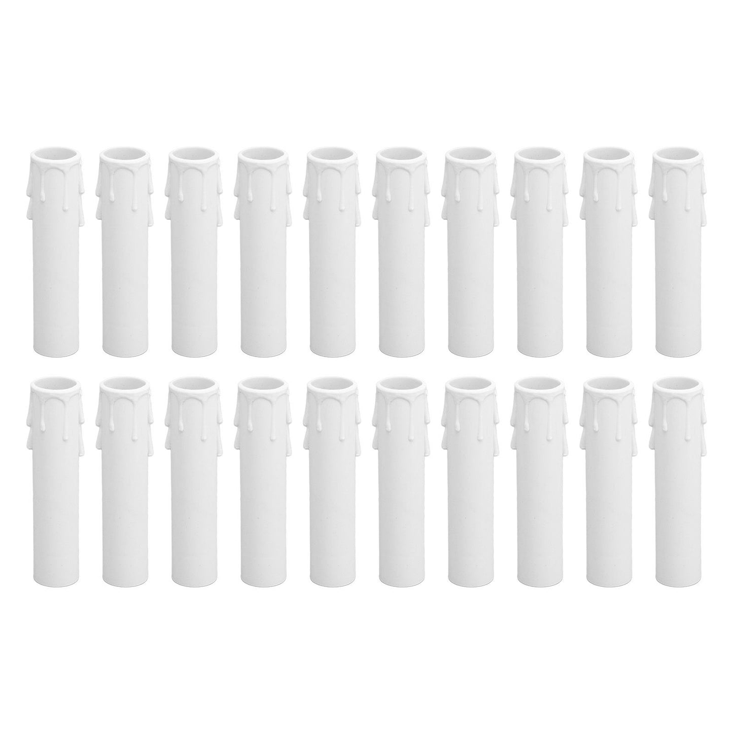 20pcs 4 Inch Candle Covers Sleeves Simulation Wax Drop E12 Candle Light Socket Covers for Chandelier V1294-YM0512-3119220169911