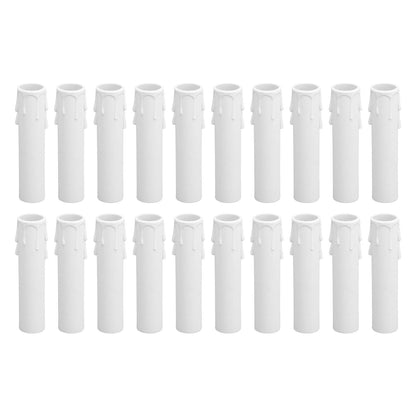 20pcs 4 Inch Candle Covers Sleeves Simulation Wax Drop E12 Candle Light Socket Covers for Chandelier V1294-YM0512-3119220169911