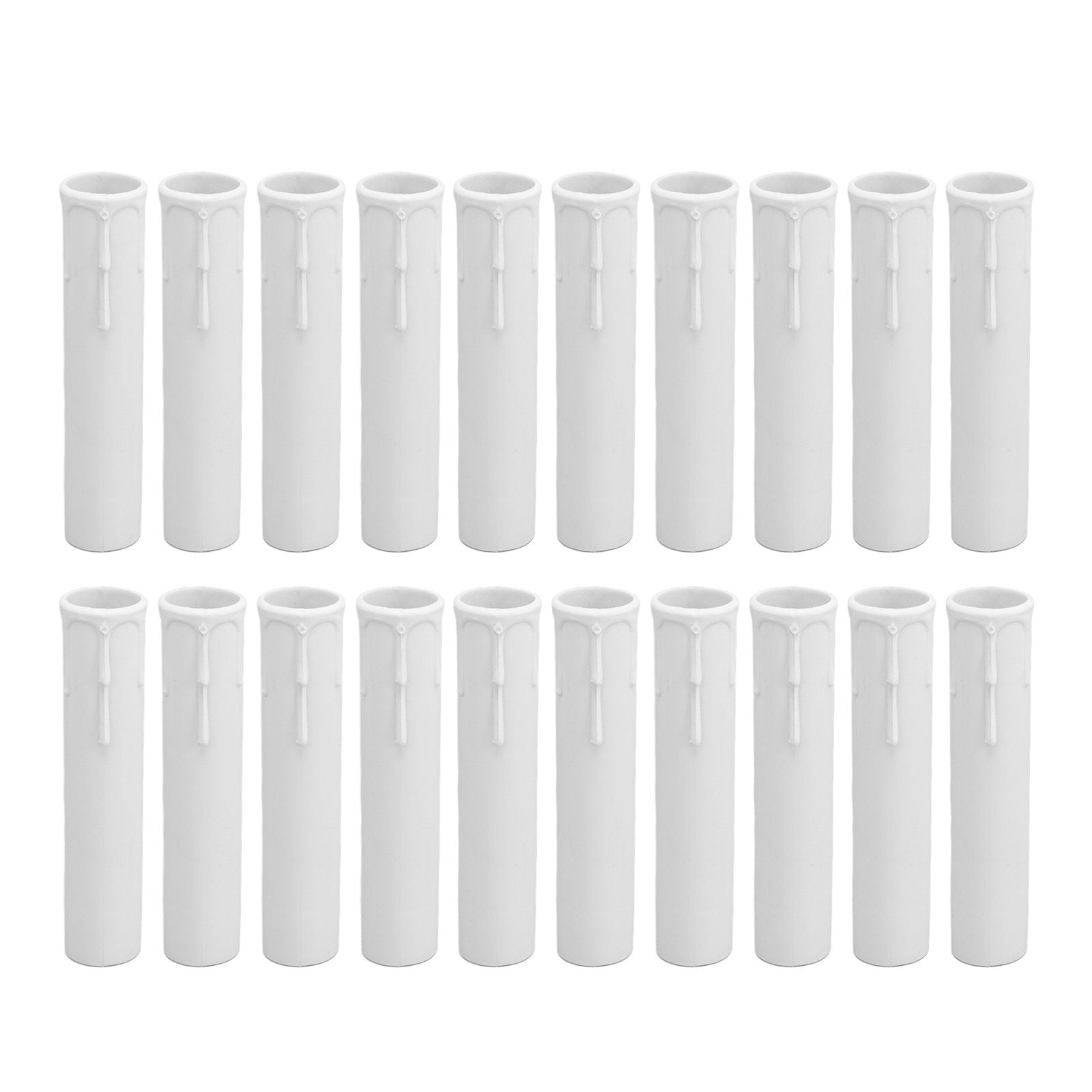 20pcs 4 Inch Candle Covers Sleeves Simulation Wax Drop E12 Candle Light Socket Covers for Chandelier V1294-YM0512-3119220169911
