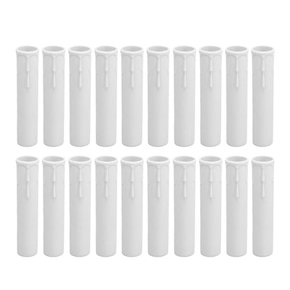 20pcs 4 Inch Candle Covers Sleeves Simulation Wax Drop E12 Candle Light Socket Covers for Chandelier V1294-YM0512-3119220169911