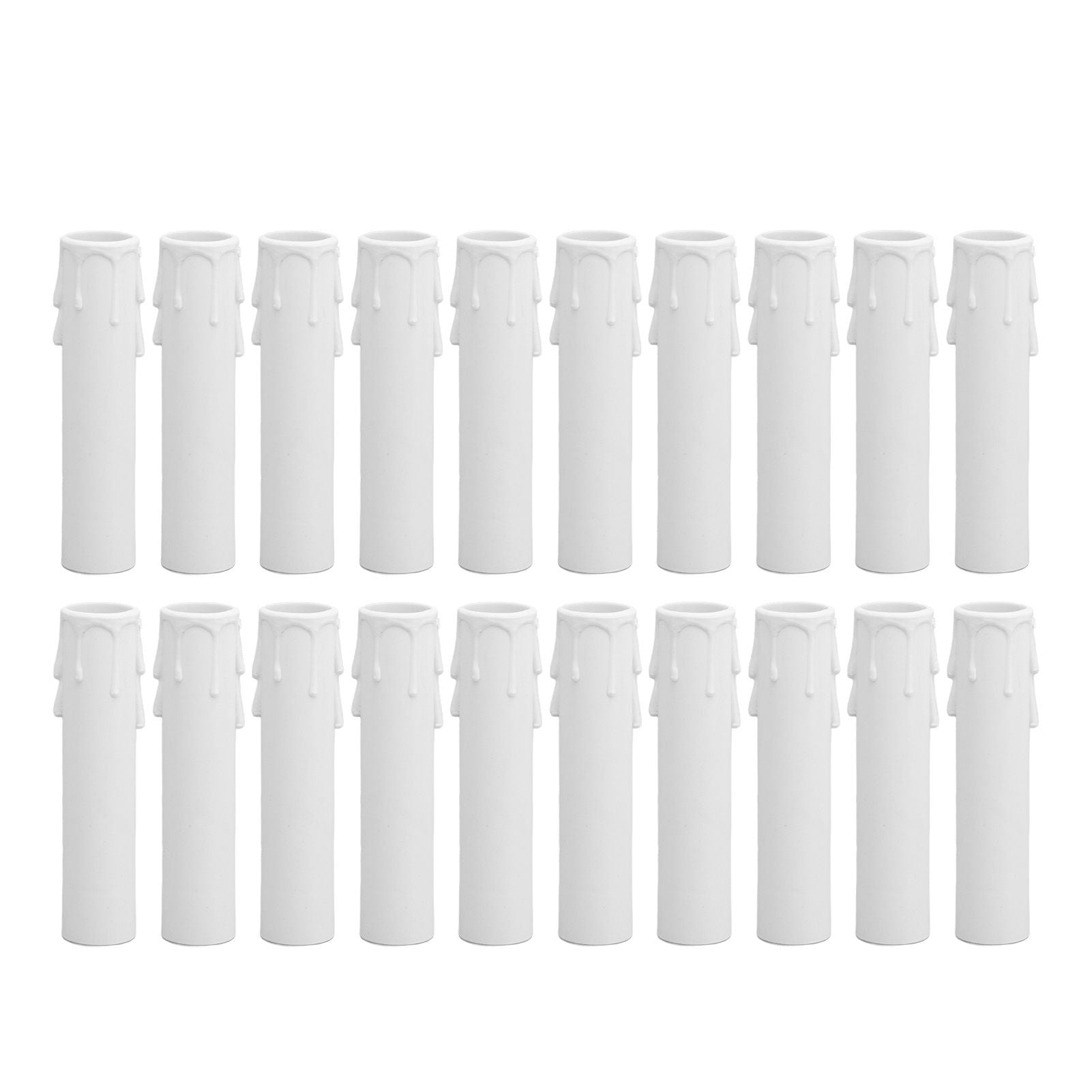 20pcs 4 Inch Candle Covers Sleeves Simulation Wax Drop E12 Candle Light Socket Covers for Chandelier V1294-YM0512-3119220169911