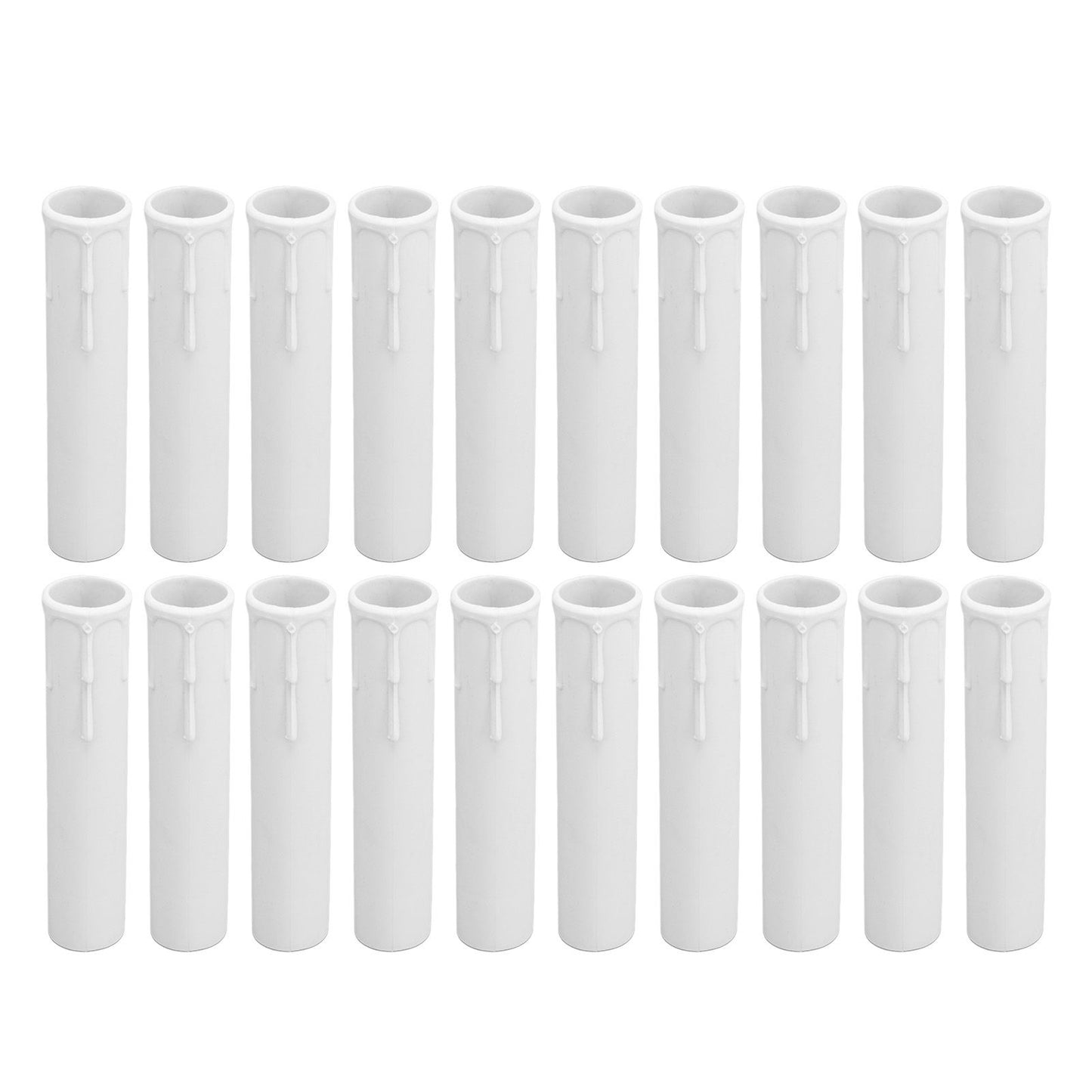 20pcs 4 Inch Candle Covers Sleeves Simulation Wax Drop E12 Candle Light Socket Covers for Chandelier V1294-YM0512-3119220169911