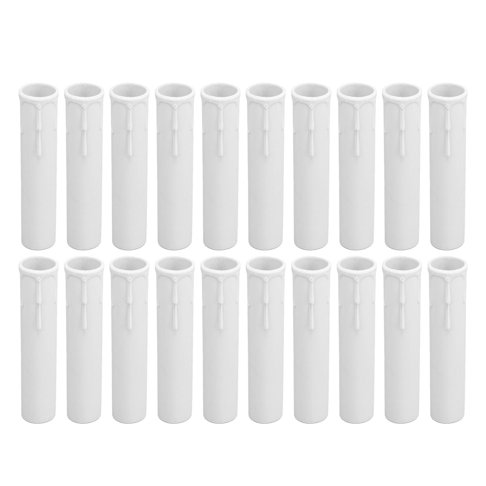20pcs 4 Inch Candle Covers Sleeves Simulation Wax Drop E12 Candle Light Socket Covers for Chandelier V1294-YM0512-3119220169911