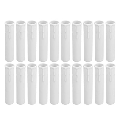 20pcs 4 Inch Candle Covers Sleeves Simulation Wax Drop E12 Candle Light Socket Covers for Chandelier V1294-YM0512-3119220169911