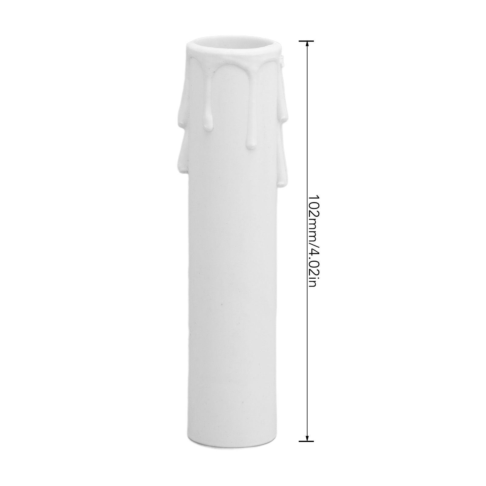 20pcs 4 Inch Candle Covers Sleeves Simulation Wax Drop E12 Candle Light Socket Covers for Chandelier V1294-YM0512-3119220169911