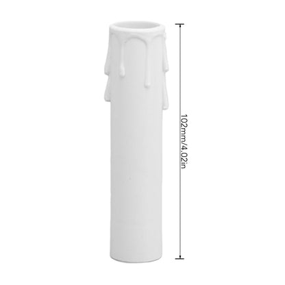 20pcs 4 Inch Candle Covers Sleeves Simulation Wax Drop E12 Candle Light Socket Covers for Chandelier V1294-YM0512-3119220169911