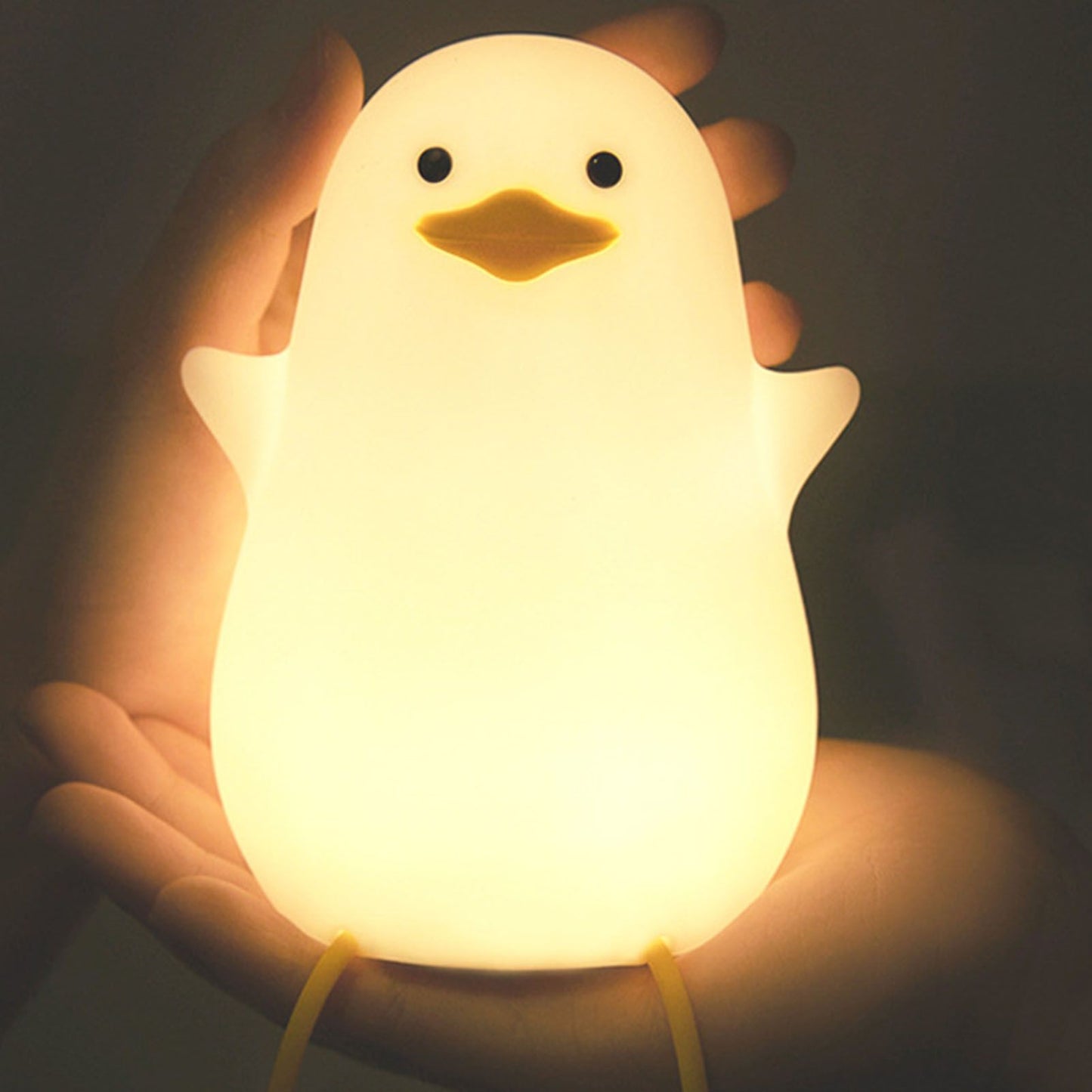 LED Night Light Cute Exquisite Touch Control USB Charging Night Light with Mobile Phone Holder Duck Night Lamp V1294-YM0512-3119220170211