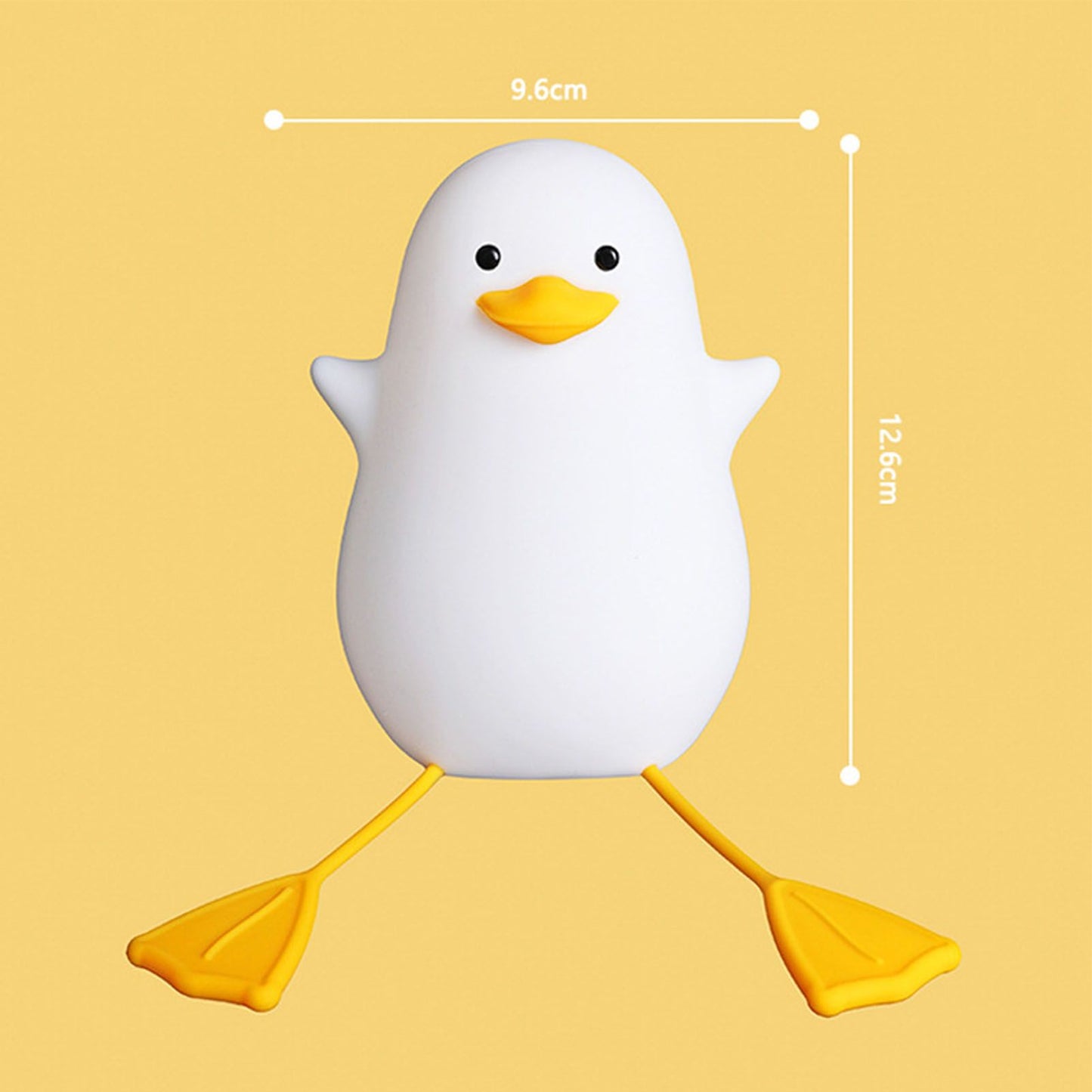LED Night Light Cute Exquisite Touch Control USB Charging Night Light with Mobile Phone Holder Duck Night Lamp V1294-YM0512-3119220170211
