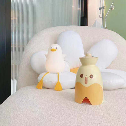 LED Night Light Cute Exquisite Touch Control USB Charging Night Light with Mobile Phone Holder Duck Night Lamp V1294-YM0512-3119220170211