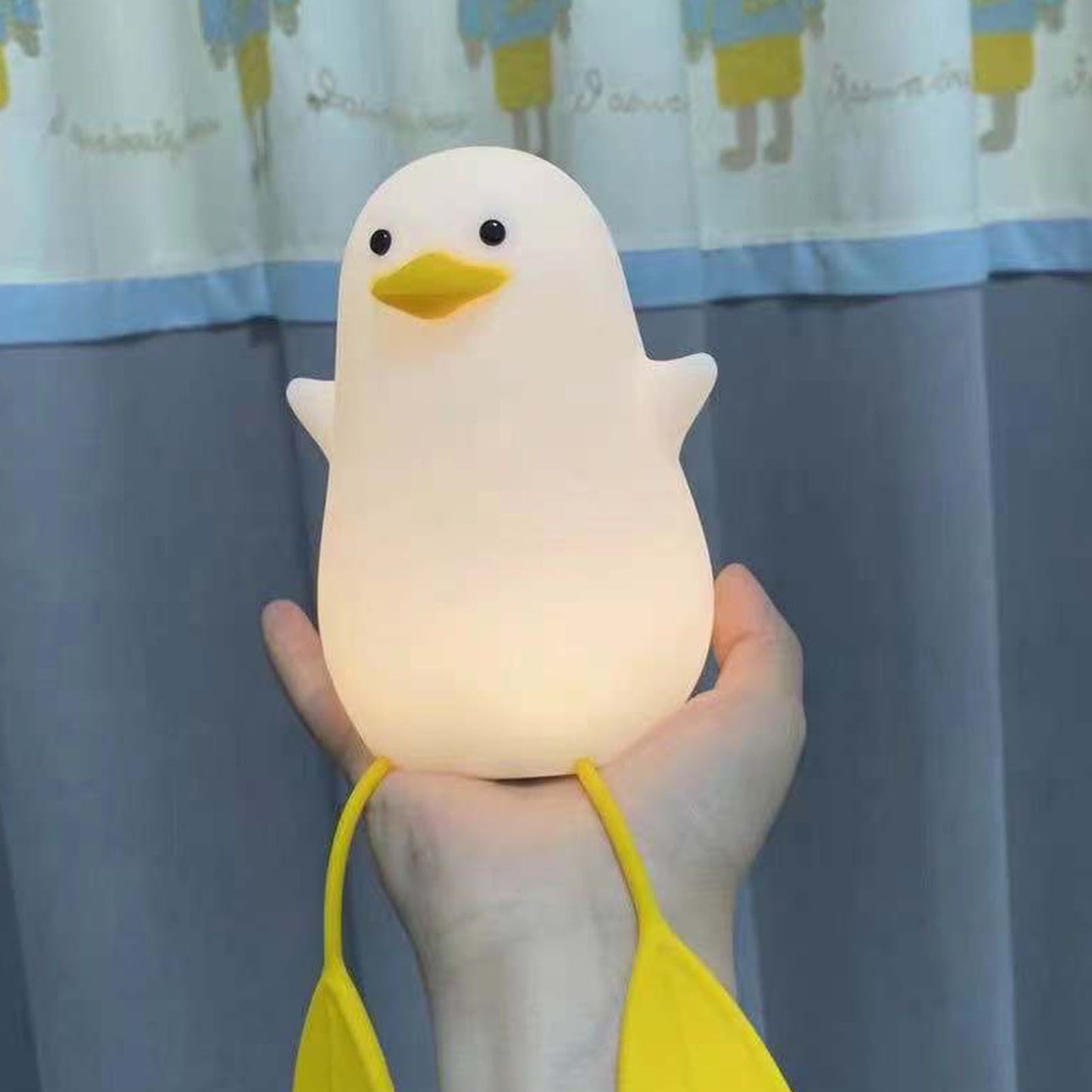 LED Night Light Cute Exquisite Touch Control USB Charging Night Light with Mobile Phone Holder Duck Night Lamp V1294-YM0512-3119220170211