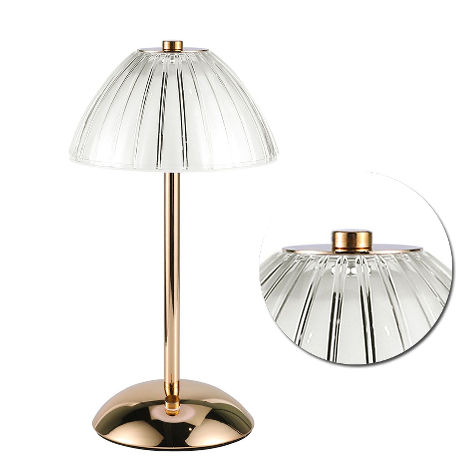 Mushroom Lamp Touch Switch Stepless Dimming Rechargeable Dining Table Decorative Crystal Table Lamp Bedside V1294-YM0512-3119220170511