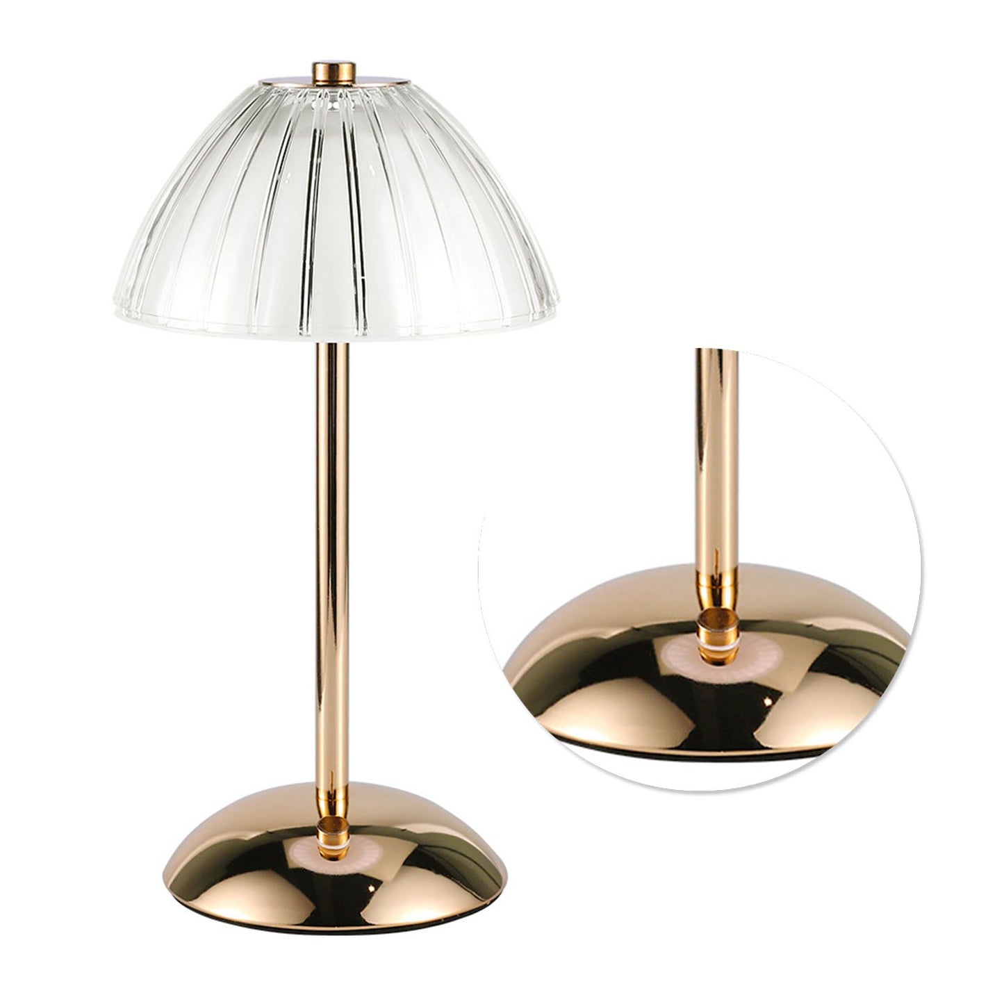 Mushroom Lamp Touch Switch Stepless Dimming Rechargeable Dining Table Decorative Crystal Table Lamp Bedside V1294-YM0512-3119220170511