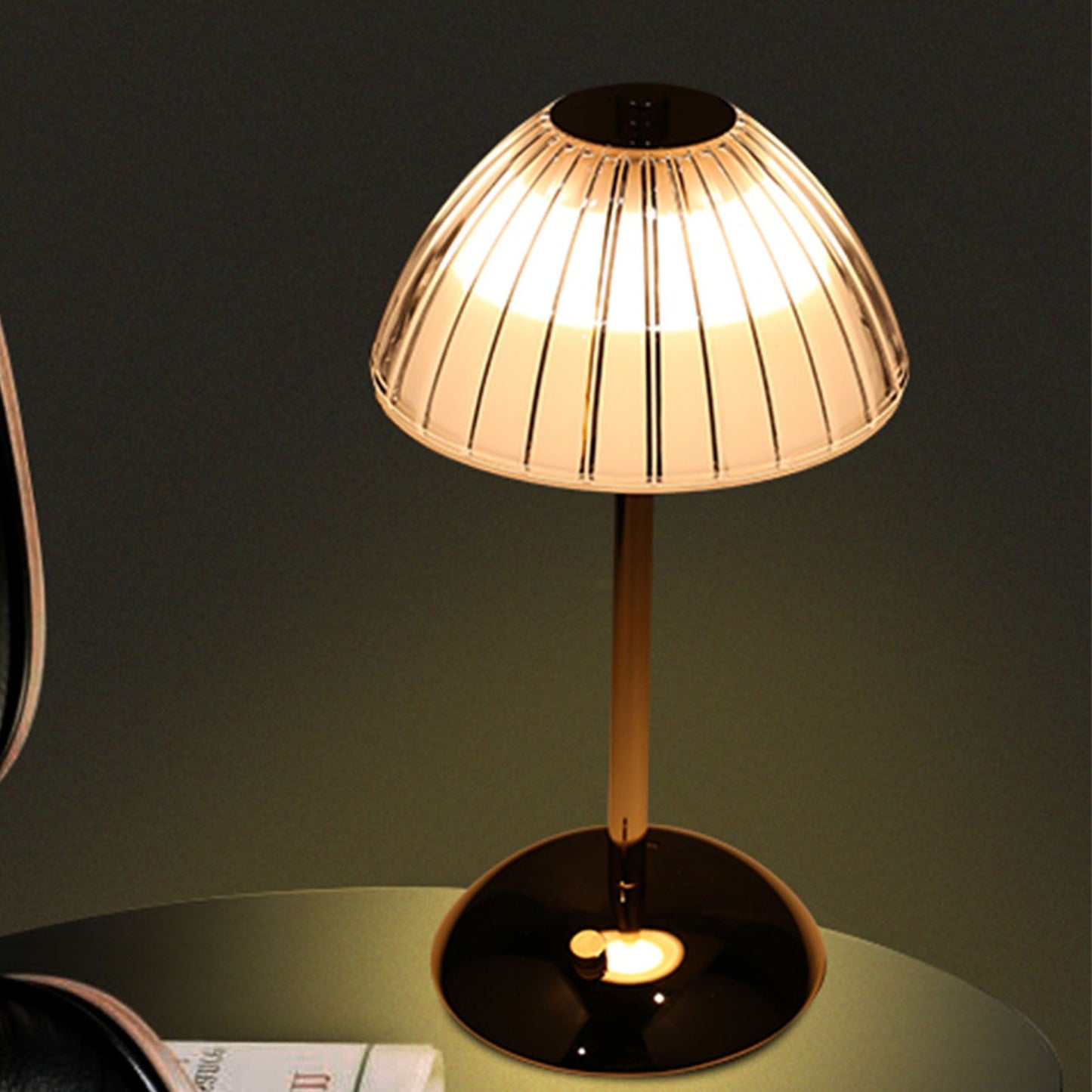 Mushroom Lamp Touch Switch Stepless Dimming Rechargeable Dining Table Decorative Crystal Table Lamp Bedside V1294-YM0512-3119220170511