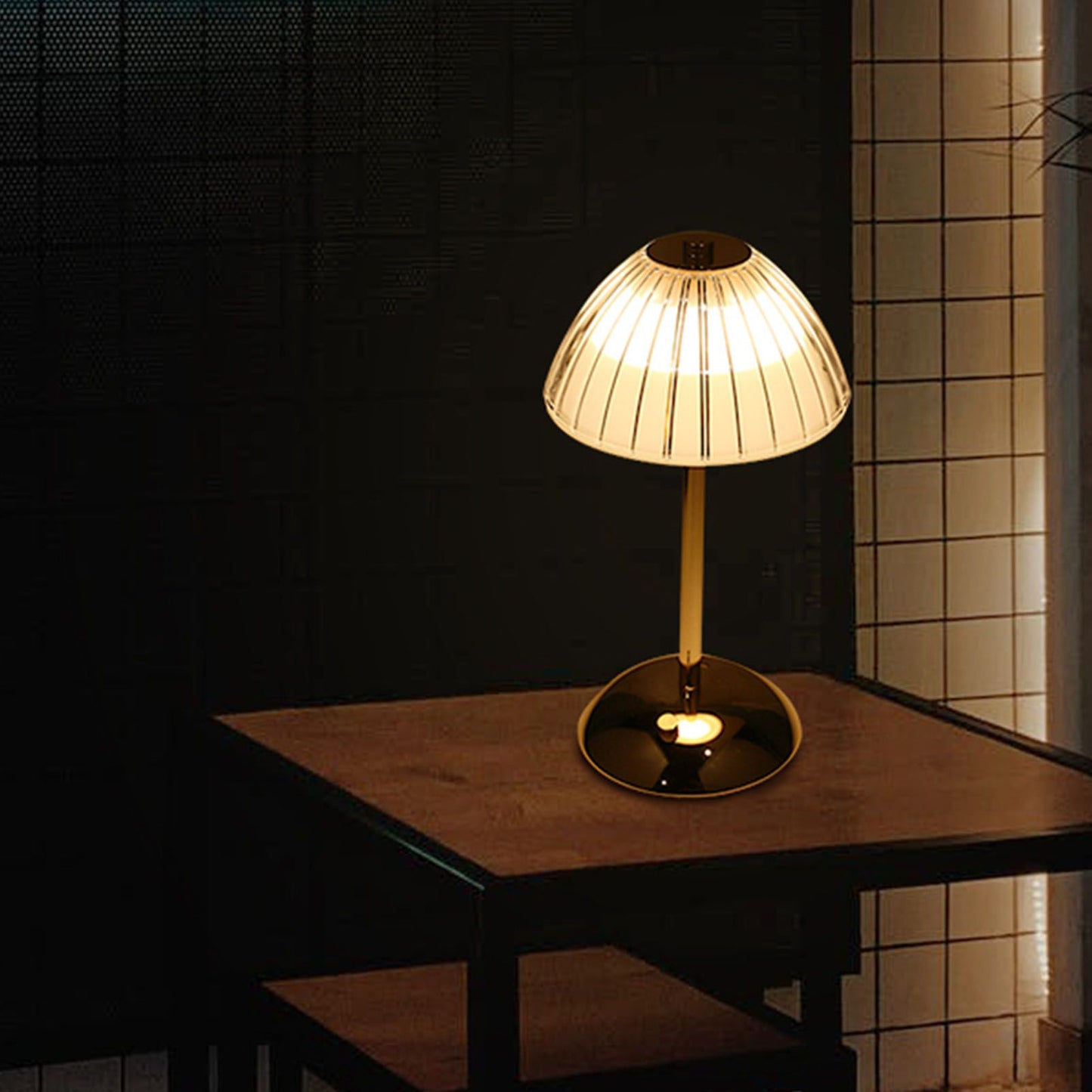 Mushroom Lamp Touch Switch Stepless Dimming Rechargeable Dining Table Decorative Crystal Table Lamp Bedside V1294-YM0512-3119220170511